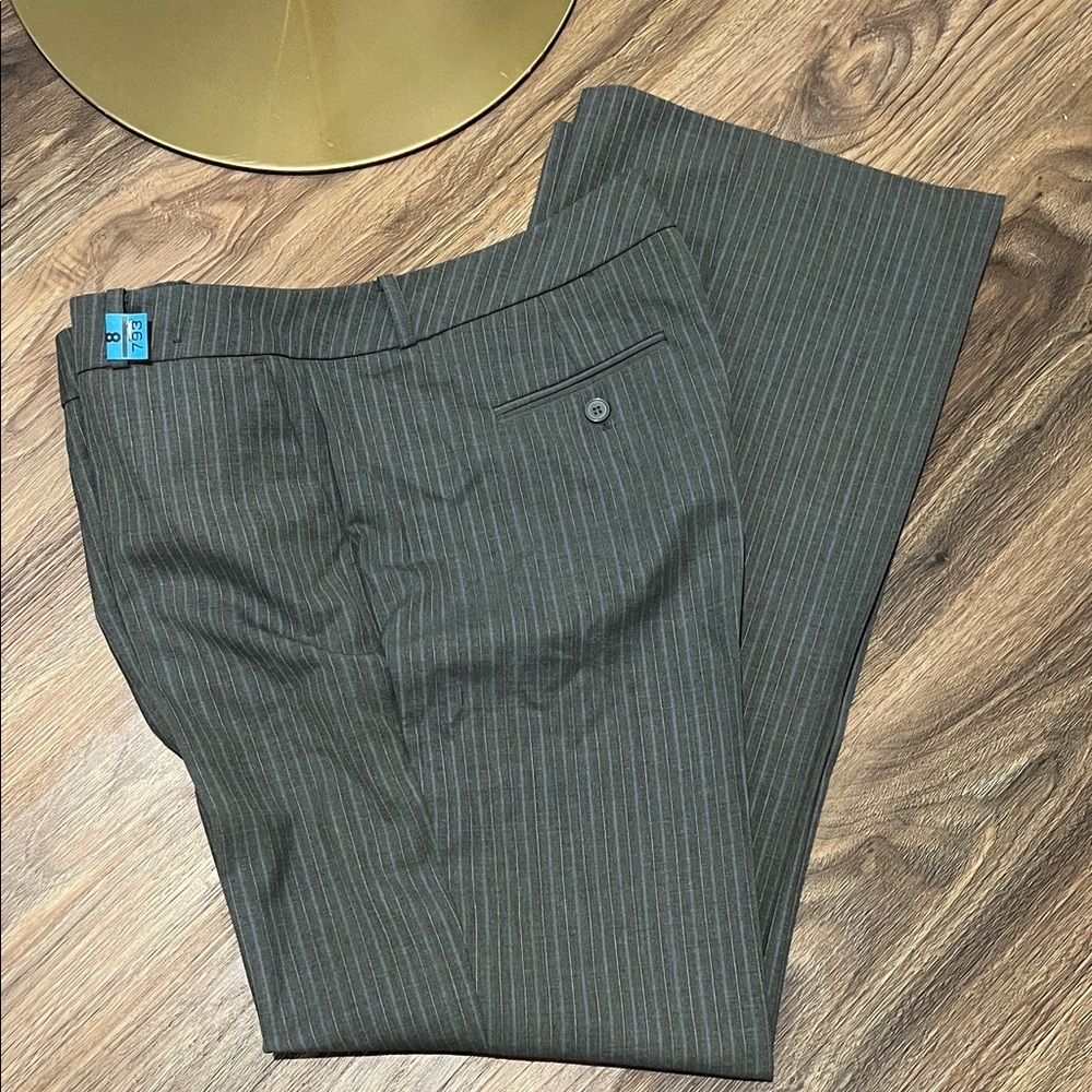 New York & Company Gray Pinstripe Pantsuit